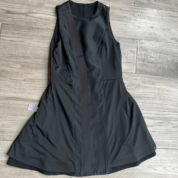 Rag & Bone Rae Dress In Black Sold In Store Only Asymmetrical Zipper Front SZ 4 - Picture 7 of 15